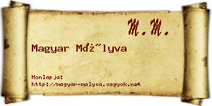 Magyar Mályva névjegykártya